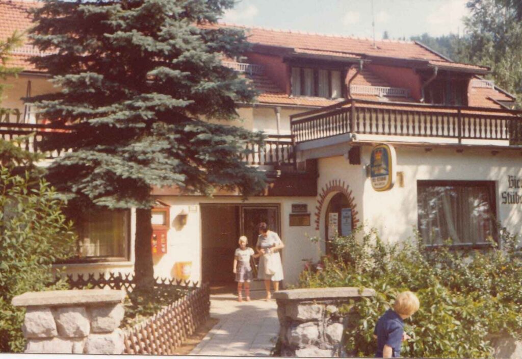 Historisches Bild des Wellnesshotels Waldeck Bodenmais im Bayerischen Wald.